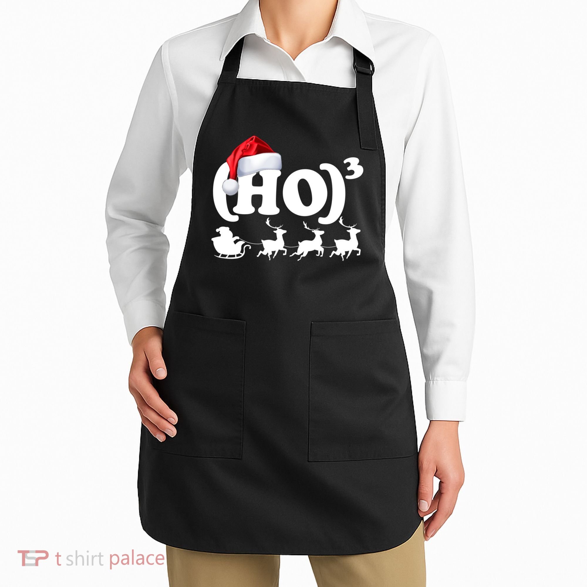 Ho Cubed Funny Christmas For Math Teachers Apron