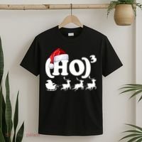 Ho Cubed Funny Christmas For Math Teachers T-Shirt thumb 2