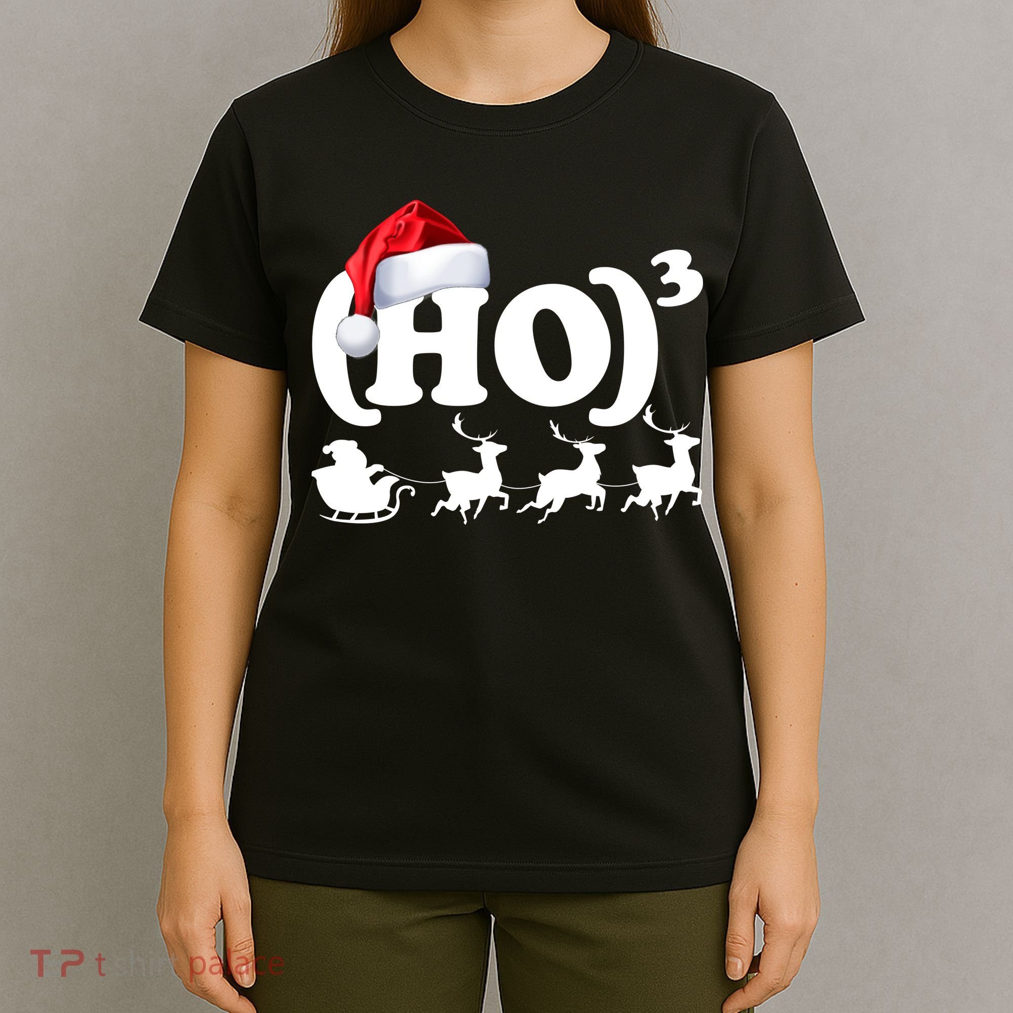 Ho Cubed Funny Christmas For Math Teachers T-Shirt
