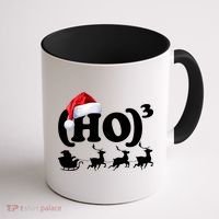 Ho Cubed Funny Christmas For Math Teachers Coffee Mug thumb 1