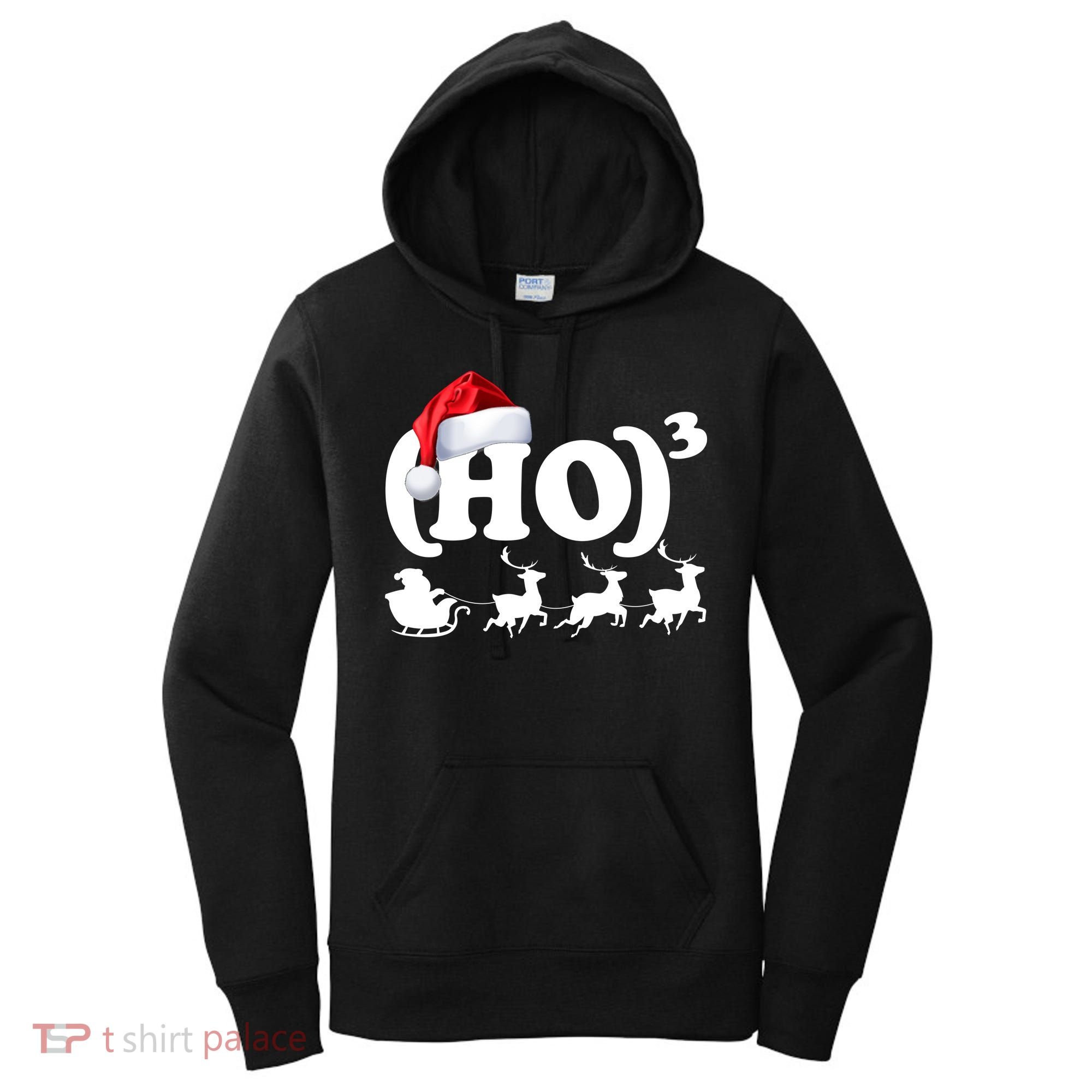 Ho Cubed Funny Christmas For Math Teachers Women's Hoodie