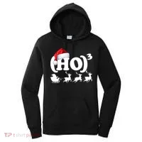 Ho Cubed Funny Christmas For Math Teachers Women's Hoodie thumb 0
