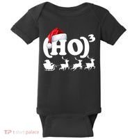 Ho Cubed Funny Christmas For Math Teachers Baby Bodysuit thumb 0