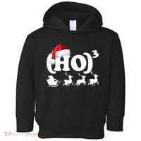 Ho Cubed Funny Christmas For Math Teachers Toddler Hoodie thumb 0