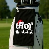 Ho Cubed Funny Christmas For Math Teachers Golf Towel thumb 2