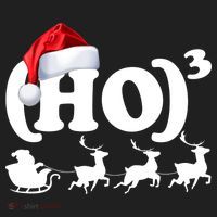 Ho Cubed Funny Christmas For Math Teachers Golf Towel thumb 3