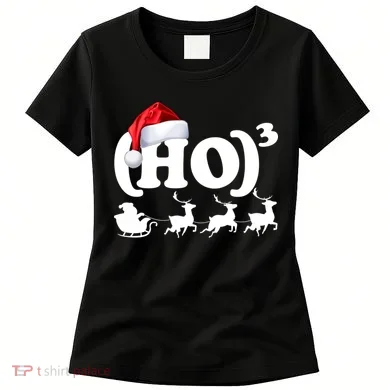 Ho Cubed Funny Christmas For Math Teachers Women's T-Shirt