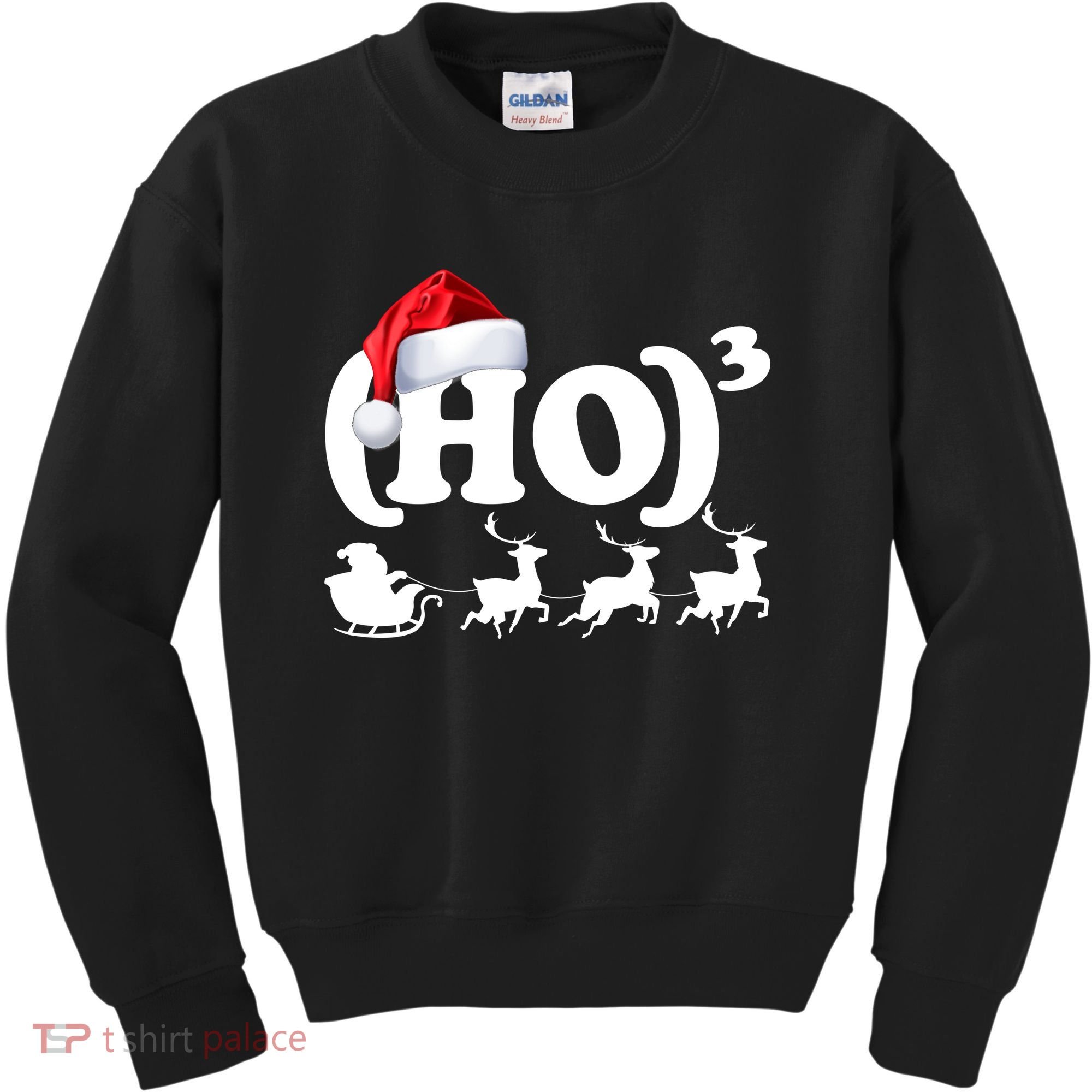 Ho Cubed Funny Christmas For Math Teachers Kids Sweatshirt