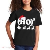 Ho Cubed Funny Christmas For Math Teachers Kids T-Shirt thumb 2