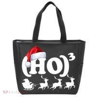 Ho Cubed Funny Christmas For Math Teachers Tote Bag thumb 0