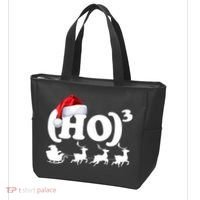 Ho Cubed Funny Christmas For Math Teachers Tote Bag thumb 3