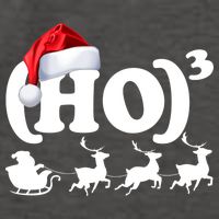 Ho Cubed Funny Christmas For Math Teachers Vector Backpack