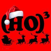 Ho Cubed Funny Christmas For Math Teachers Santa Hat thumb 1