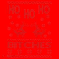 Ho Ho Ho Bitches X-Mas Ugly Christmas Santa Hat thumb 1