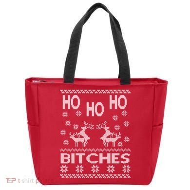Ho Ho Ho Bitches X-Mas Ugly Christmas Tote Bag
