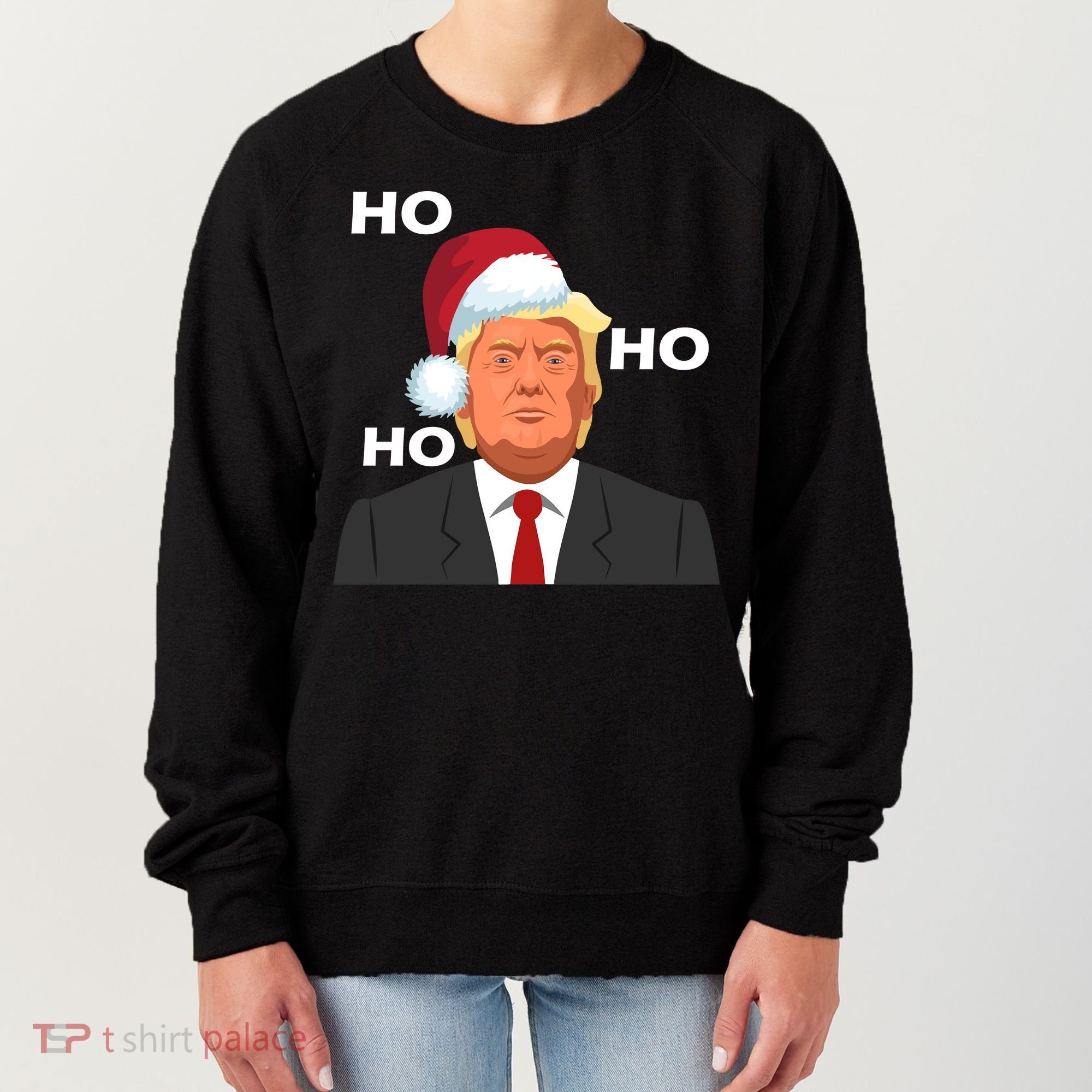 Ho Ho Ho Donald Trump Women's Sweatshirt