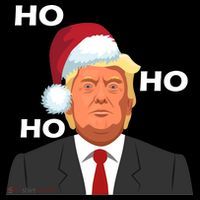 Ho Ho Ho Donald Trump Women's Hoodie thumb 2