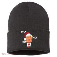 Ho Ho Ho Donald Trump Sustainable Knit Beanie thumb 0