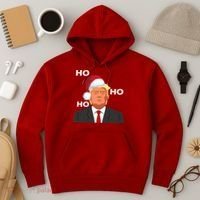 Ho Ho Ho Donald Trump Hoodie thumb 3