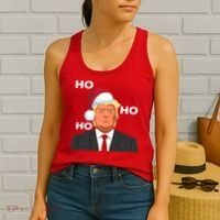Ho Ho Ho Donald Trump Women's Tank Top thumb 2