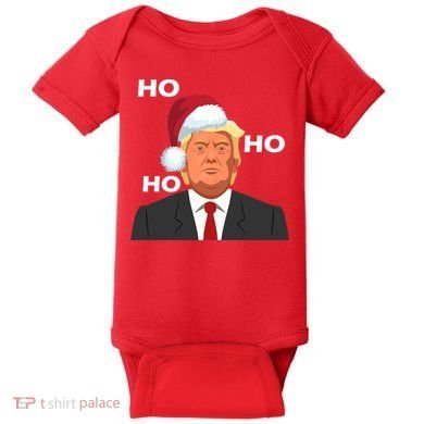 Ho Ho Ho Donald Trump Baby Bodysuit