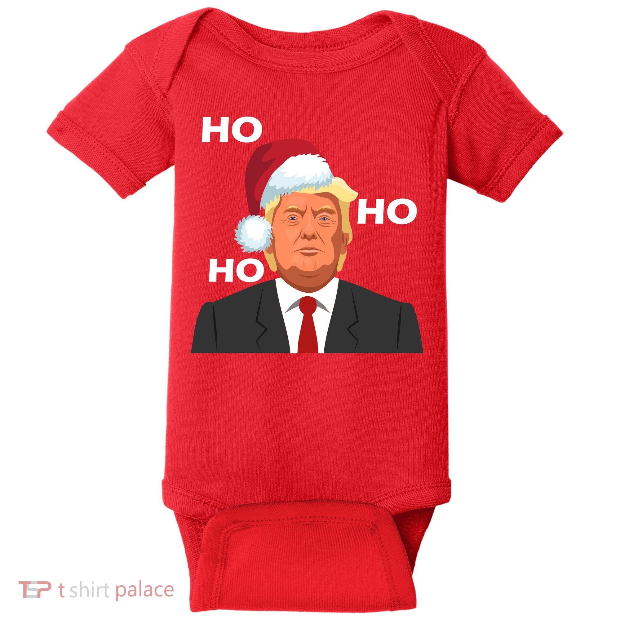 Ho Ho Ho Donald Trump Baby Bodysuit