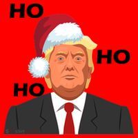 Ho Ho Ho Donald Trump Santa Hat thumb 1