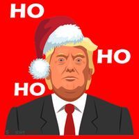 Ho Ho Ho Donald Trump Women's Long Sleeve Shirt thumb 2