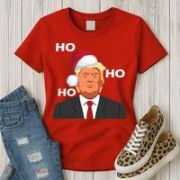 Ho Ho Ho Donald Trump Women's T-Shirt thumb 3