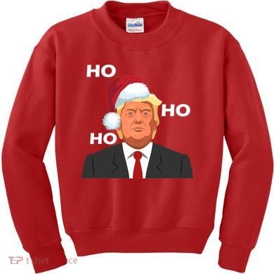 Ho Ho Ho Donald Trump Kids Sweatshirt