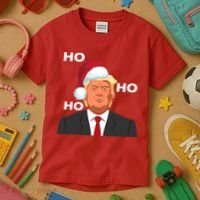 Ho Ho Ho Donald Trump Kids T-Shirt thumb 3