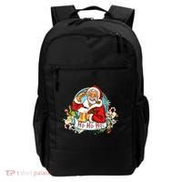 Ho-Ho-Ho Drinking Smoking Santa Claus Christmas Backpack thumb 0
