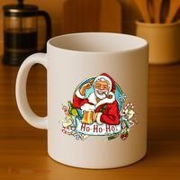 Ho-Ho-Ho Drinking Smoking Santa Claus Christmas Coffee Mug thumb 4