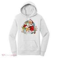 Ho-Ho-Ho Drinking Smoking Santa Claus Christmas Women's Hoodie thumb 0
