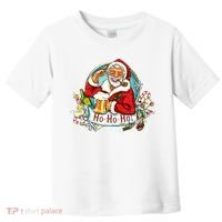 Ho-Ho-Ho Drinking Smoking Santa Claus Christmas Toddler T-Shirt thumb 0
