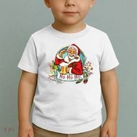Ho-Ho-Ho Drinking Smoking Santa Claus Christmas Toddler T-Shirt thumb 2