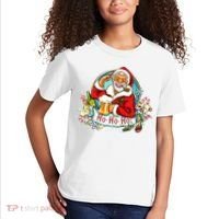 Ho-Ho-Ho Drinking Smoking Santa Claus Christmas Kids T-Shirt thumb 2