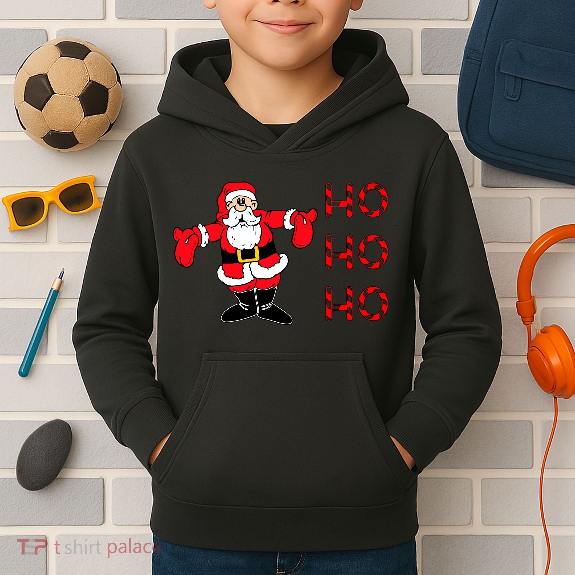 Ho Ho Ho Santa Kids Hoodie