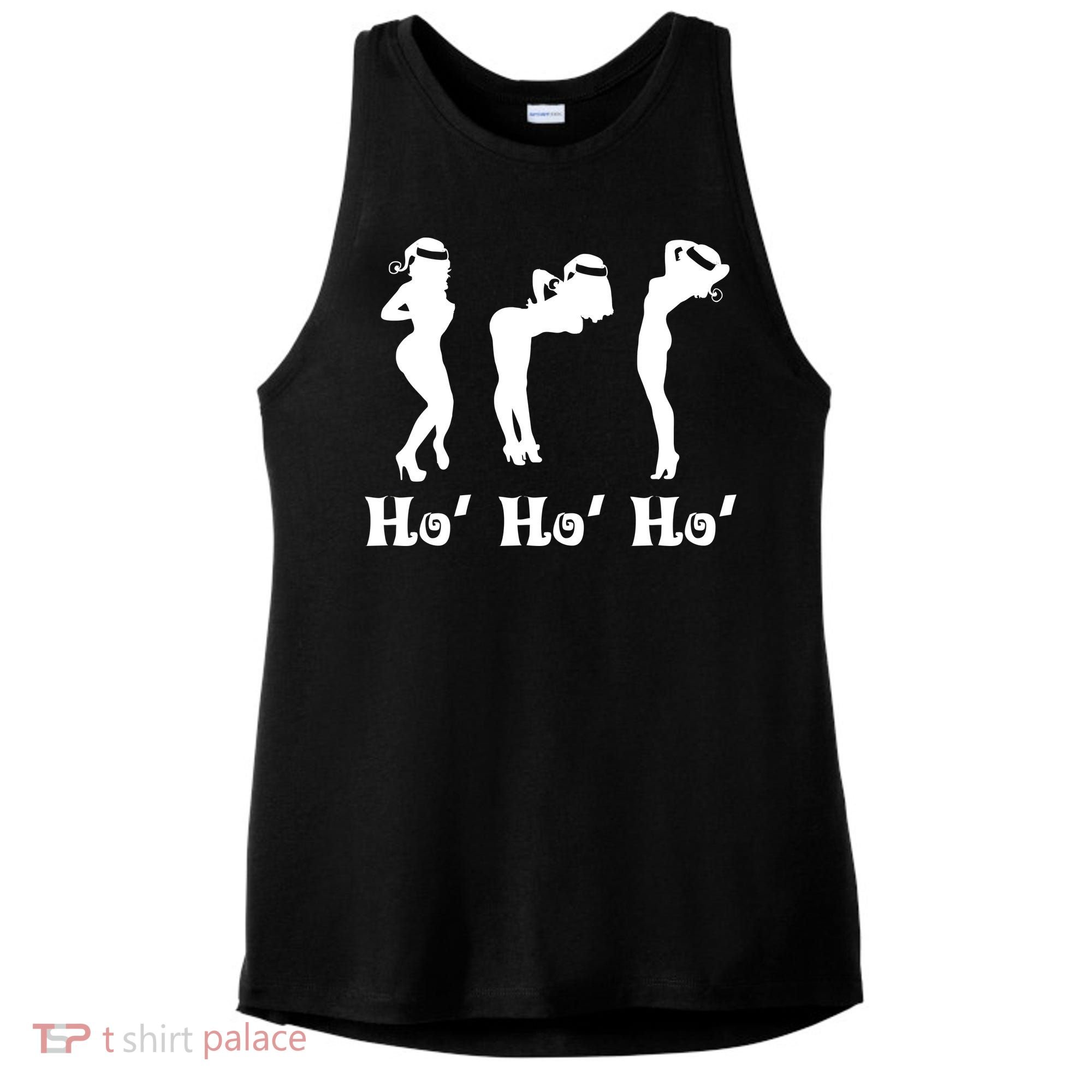 Ho Ho Ho Santa's Helpers Ladies PosiCharge Tri-Blend Wicking Tank