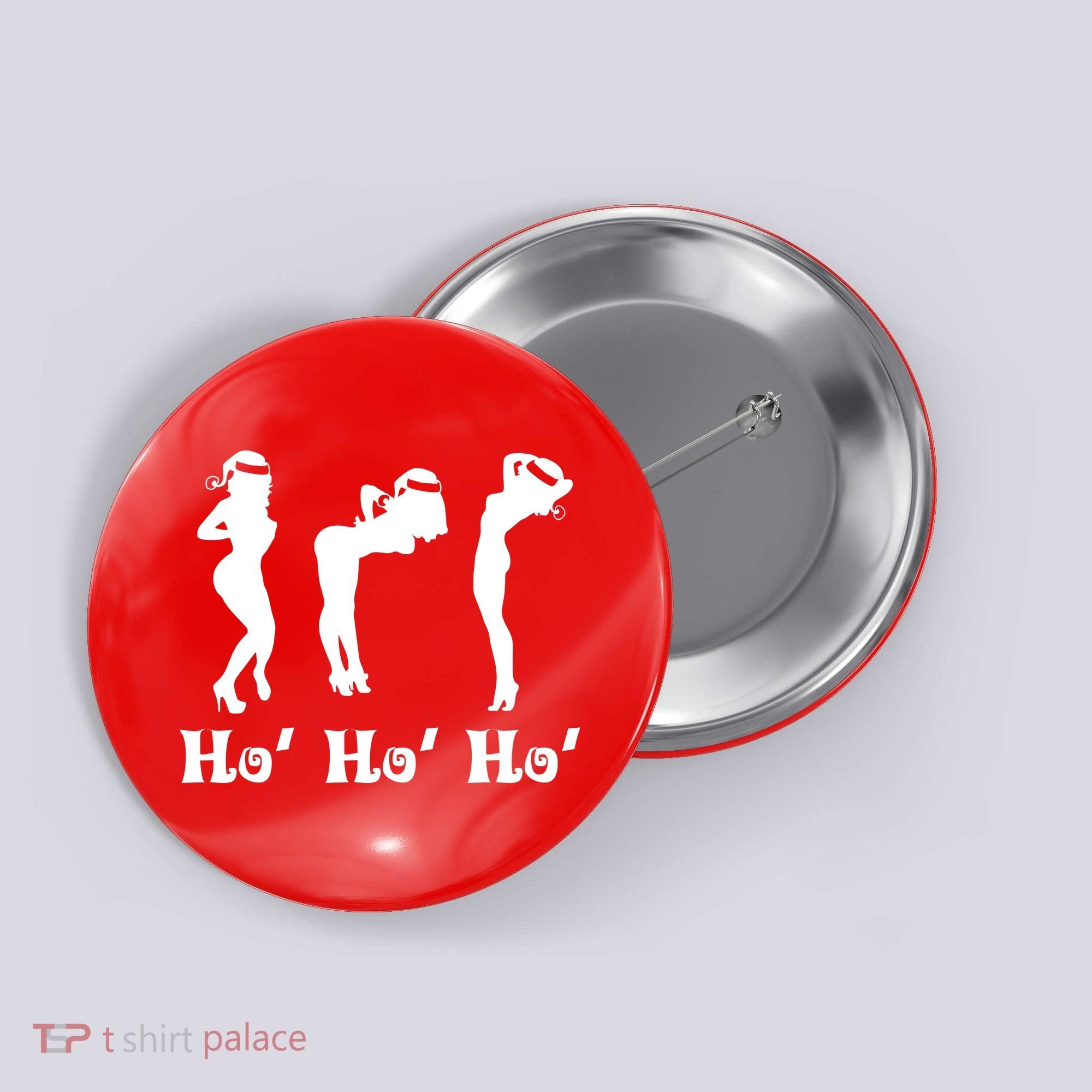 Ho Ho Ho Santa's Helpers Button