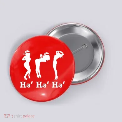 Ho Ho Ho Santa's Helpers Button