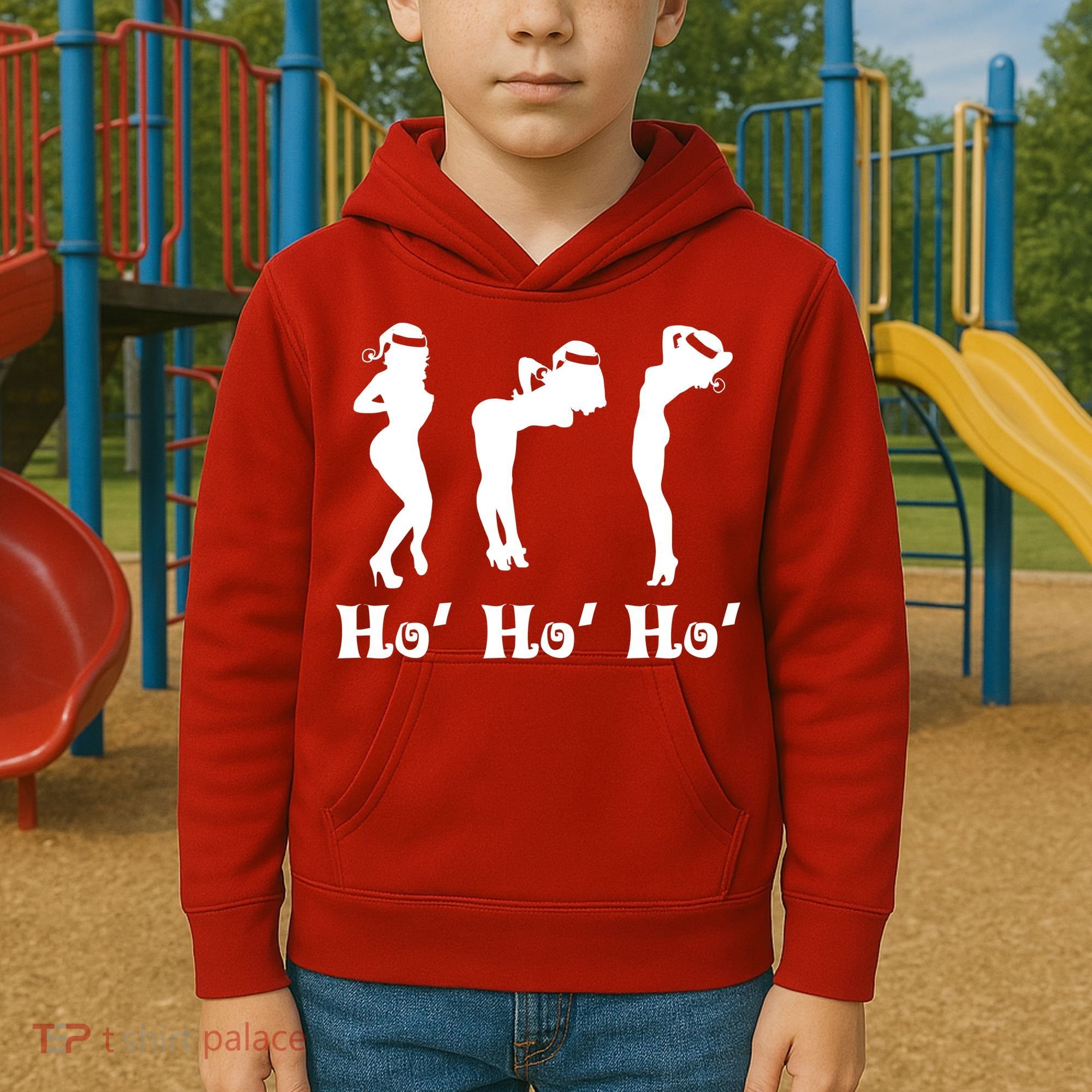 Ho Ho Ho Santa's Helpers Kids Hoodie