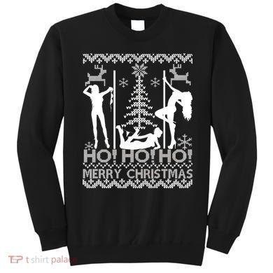 Ho Ho Ho Strippers X-Mas Ugly Christmas Sweater Sweatshirt