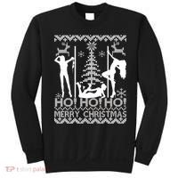 Ho Ho Ho Strippers X-Mas Ugly Christmas Sweater Sweatshirt thumb 0