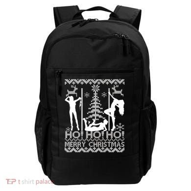 Ho Ho Ho Strippers X-Mas Ugly Christmas Sweater Backpack