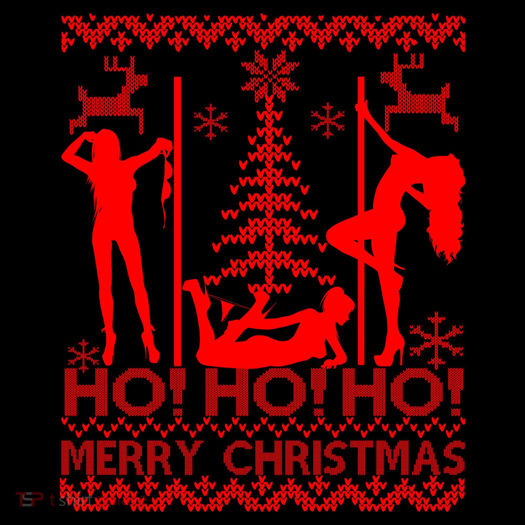 Ho Ho Ho Strippers X-Mas Ugly Christmas Sweater Coffee Mug