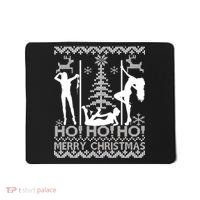 Ho Ho Ho Strippers X-Mas Ugly Christmas Sweater Mousepad thumb 0
