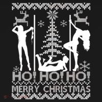 Ho Ho Ho Strippers X-Mas Ugly Christmas Sweater Mousepad thumb 1