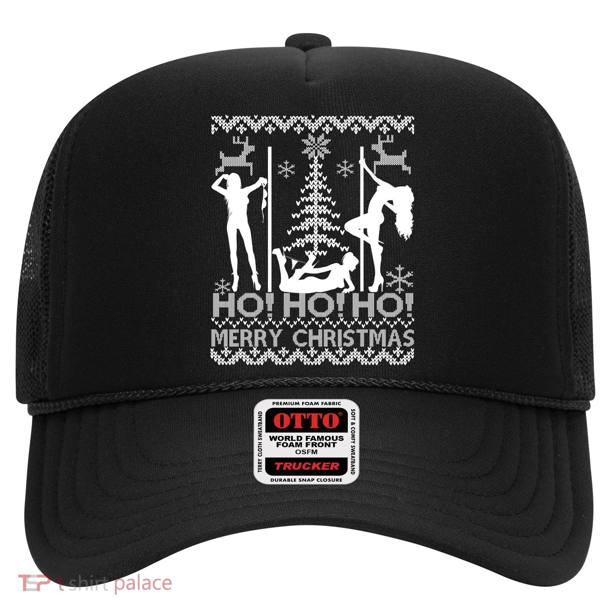 Ho Ho Ho Strippers X-Mas Ugly Christmas Sweater Hat