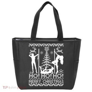Ho Ho Ho Strippers X-Mas Ugly Christmas Sweater Tote Bag